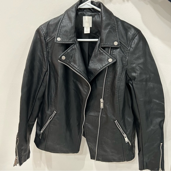 H&M Jackets & Coats Leather Jacket Poshmark
